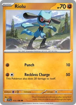 Riolu (Scarlet & Violet 113)