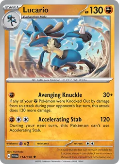 Lucario (Scarlet & Violet 114)