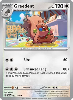 Greedent (Scarlet & Violet 152)