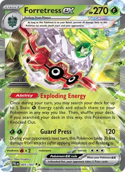 Forretress ex (Paldea Evolved 5)
