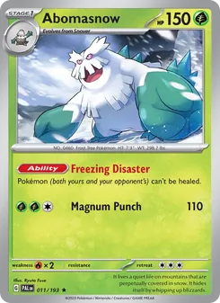 Abomasnow (Paldea Evolved 11)