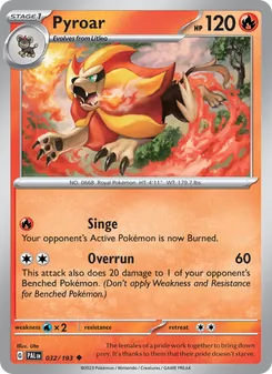 Pyroar (Paldea Evolved 32)