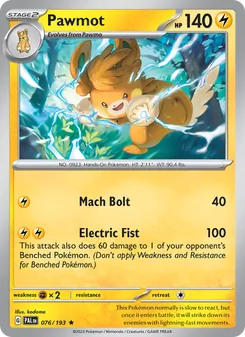 Pawmot (Paldea Evolved 76)