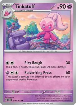 Tinkatuff (Paldea Evolved 104)