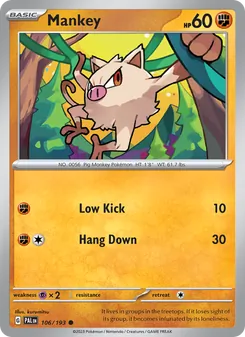 Mankey (Paldea Evolved 106)