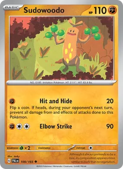 Sudowoodo (Paldea Evolved 109)