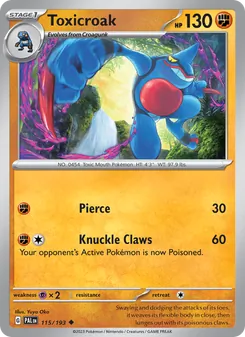 Toxicroak (Paldea Evolved 115)