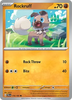 Rockruff (Paldea Evolved 116)