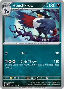 Honchkrow (Paldea Evolved 132)
