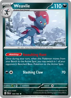 Weavile (Paldea Evolved 134)