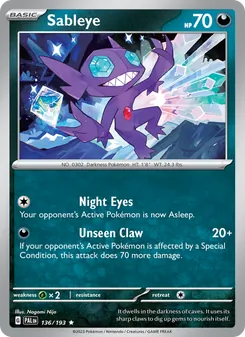 Sableye (Paldea Evolved 136)