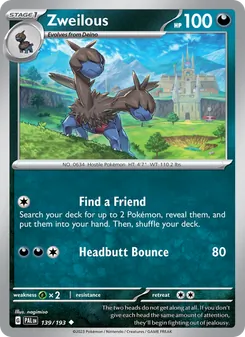 Zweilous (Paldea Evolved 139)