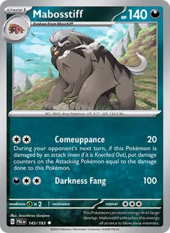 Mabosstiff (Paldea Evolved 143)