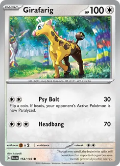 Girafarig (Paldea Evolved 154)