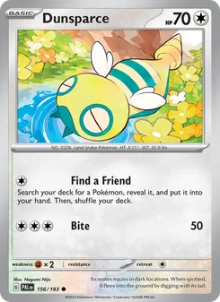 Dunsparce (Paldea Evolved 156)