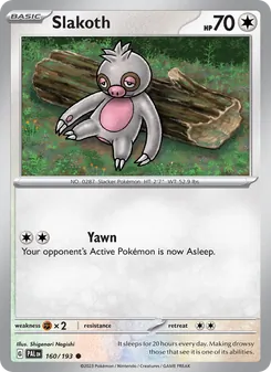 Slakoth (Paldea Evolved 160)