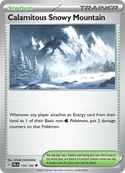 Calamitous Snowy Mountain (Paldea Evolved 174)