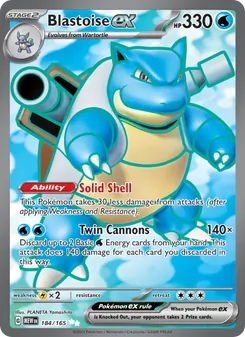 Blastoise ex (151 184)