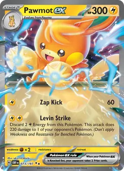 Pawmot ex (Obsidian Flames 73)
