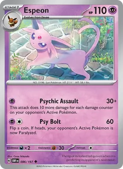 Espeon (Obsidian Flames 86)