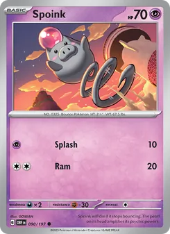 Spoink (Obsidian Flames 90)