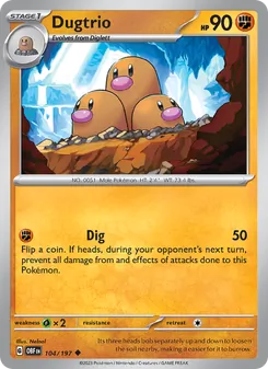 Dugtrio (Obsidian Flames 104)