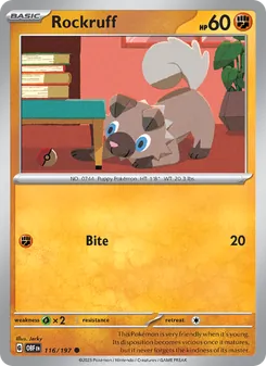 Rockruff (Obsidian Flames 116)