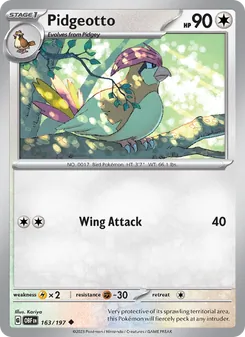 Pidgeotto (Obsidian Flames 163)