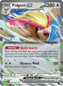 Pidgeot ex (Obsidian Flames 164)
