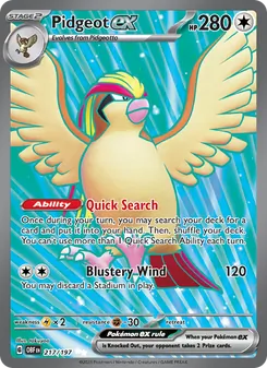 Pidgeot ex (Obsidian Flames 217)