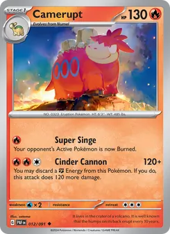 Camerupt (Paldean Fates 12)