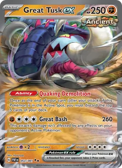 Great Tusk ex (Paldean Fates 53)