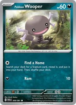 Paldean Wooper (Paldean Fates 58)