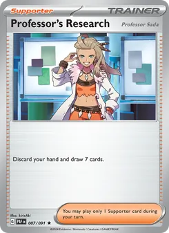 Professor's Research (Paldean Fates 87)