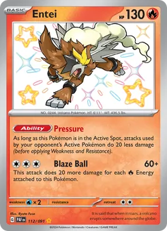 Entei (Paldean Fates 112)
