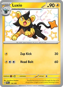 Luxio (Paldean Fates 136)