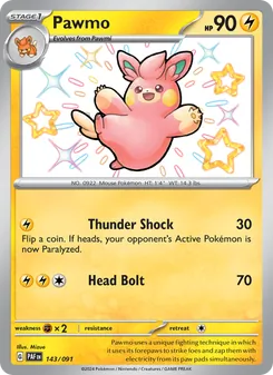 Pawmo (Paldean Fates 143)