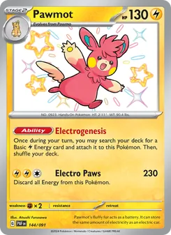 Pawmot (Paldean Fates 144)