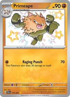 Primeape (Paldean Fates 170)