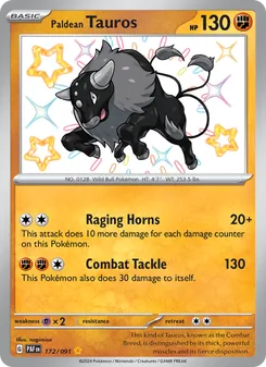 Paldean Tauros (Paldean Fates 172)