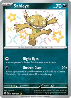Sableye (Paldean Fates 184)