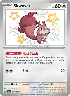 Skwovet (Paldean Fates 205)