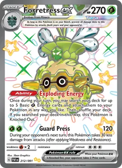 Forretress ex (Paldean Fates 212)