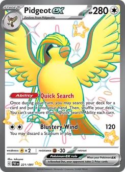 Pidgeot ex (Paldean Fates 221)