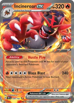 Incineroar ex (Temporal Forces 34)