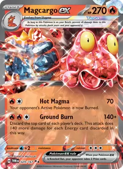 Magcargo ex (Twilight Masquerade 29)
