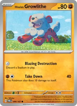 Hisuian Growlithe (Twilight Masquerade 99)