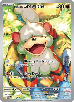 Hisuian Growlithe (Twilight Masquerade 181)