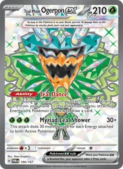 Teal Mask Ogerpon ex (Twilight Masquerade 190)
