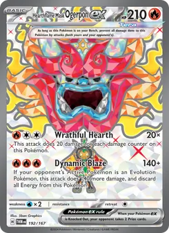 Hearthflame Mask Ogerpon ex (Twilight Masquerade 192)